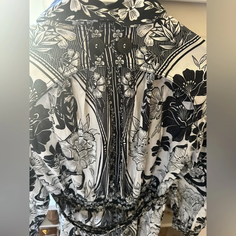 Farm Rio Flower Leopards Collared Midi Dress - NWT - Picture 5 of 7